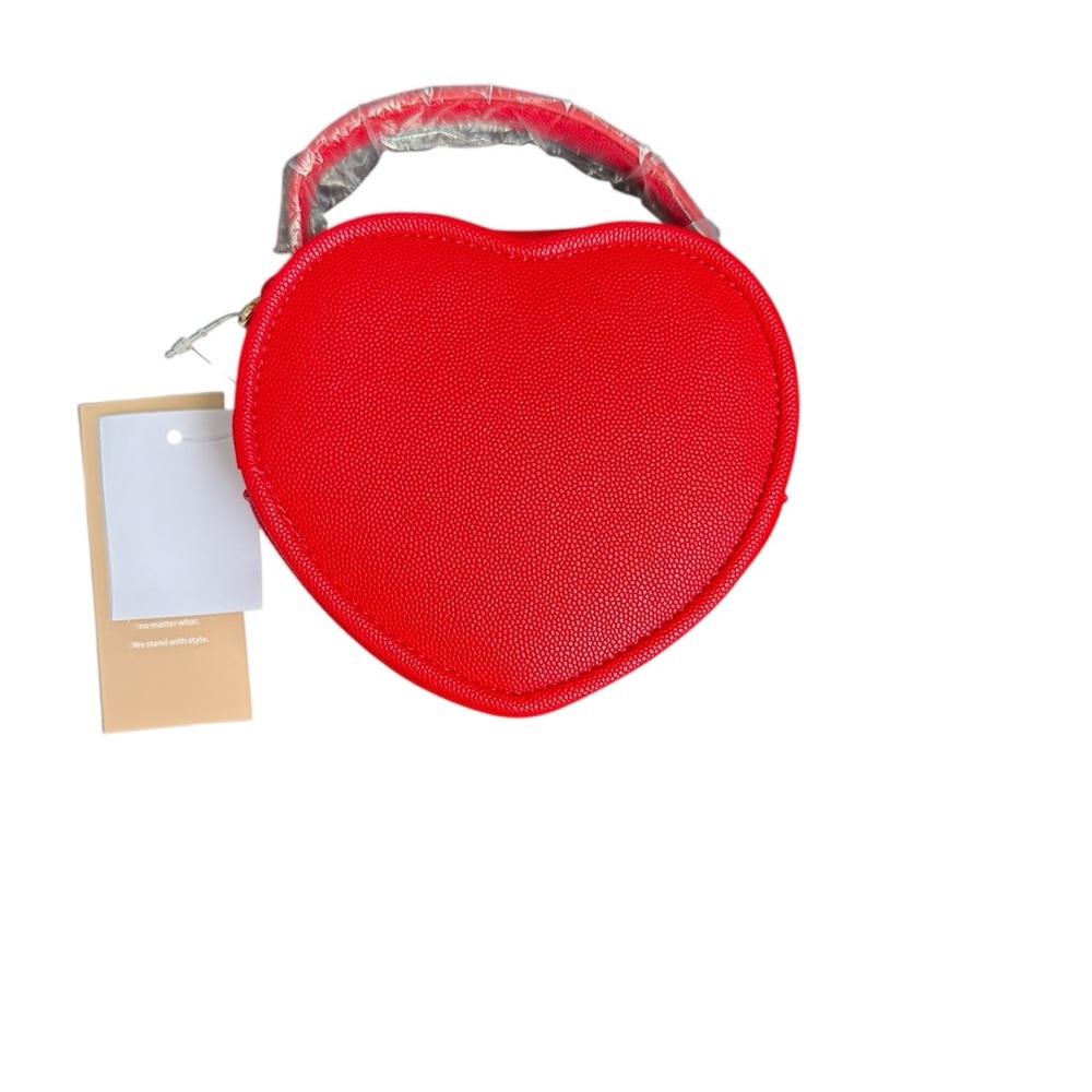 New JustFab Red Heart-Shaped Women's Bag